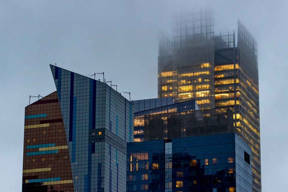 Buttom View Of A Glass High Rise Building