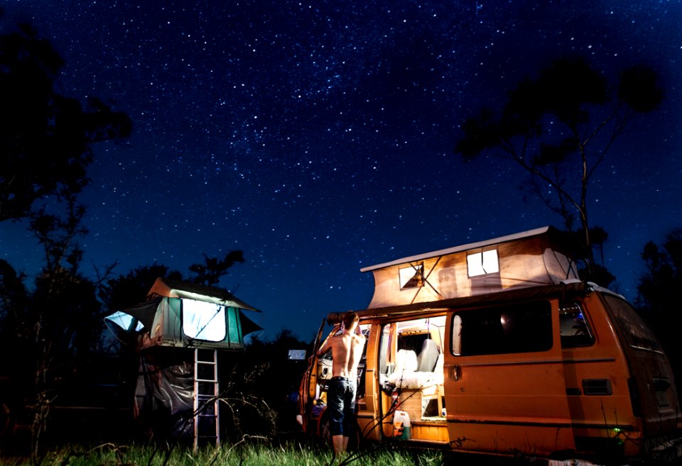 Motor Home In Camping