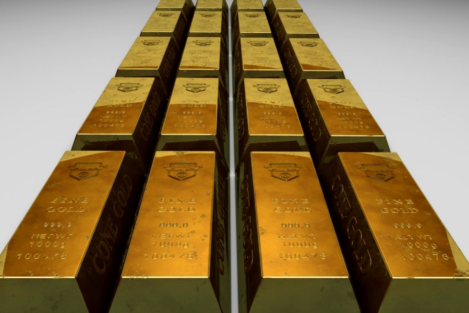 Shallow Focus Photo Of Gold Bars