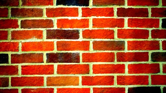Landscape Photography Of Orange Brick Wall