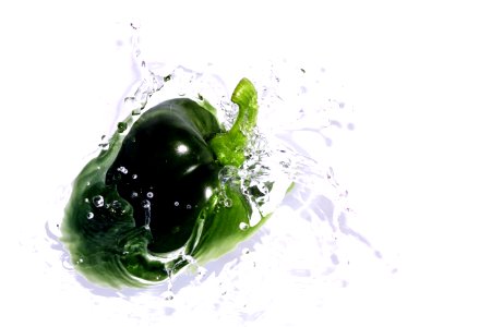Green Bell Pepper Splash photo