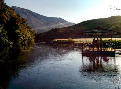 Terrace In The Middle Of A Lake