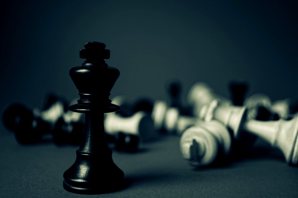Kick Chess Piece Standing