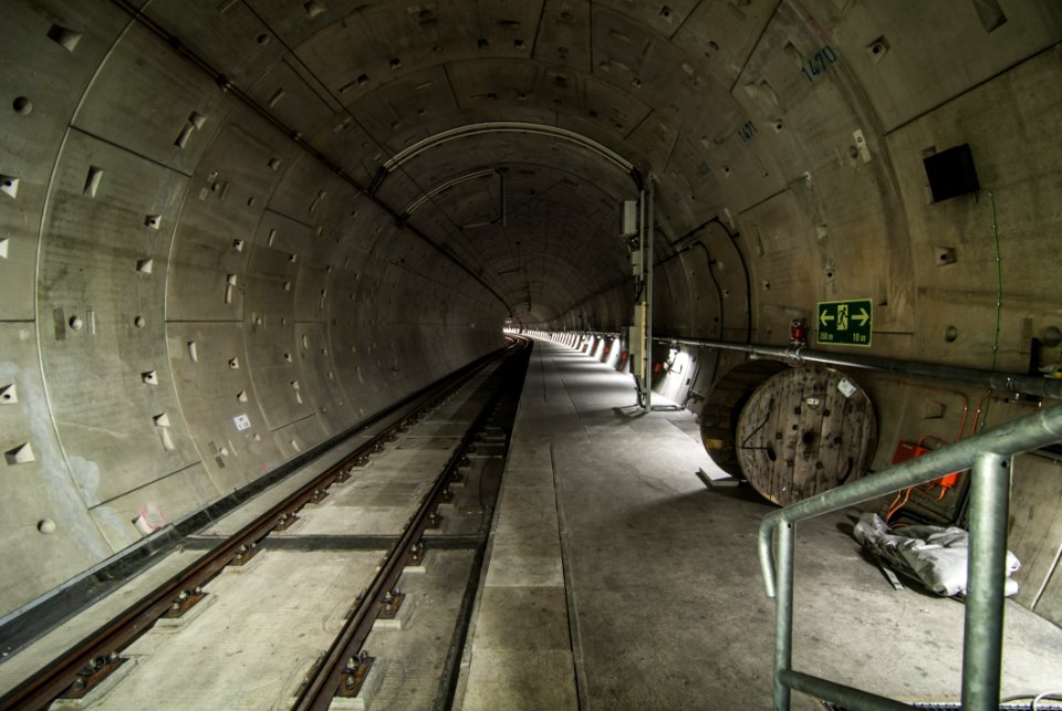 Architectural Photo Of Train Tunnel Interior