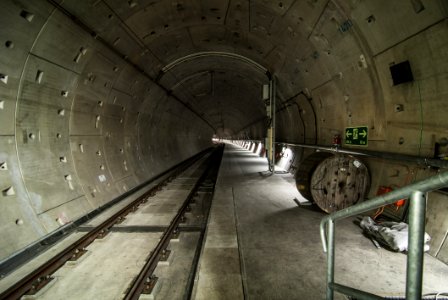 Architectural Photo Of Train Tunnel Interior photo