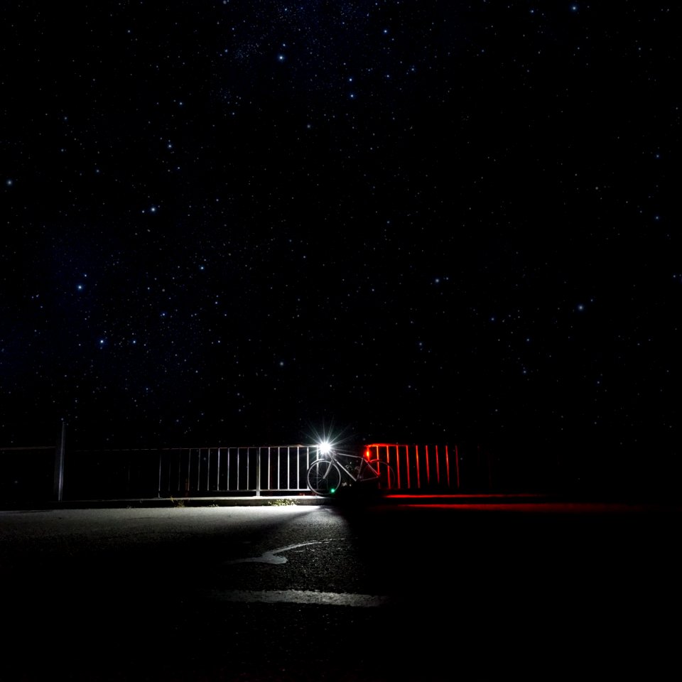 Bicycle And Night Sky