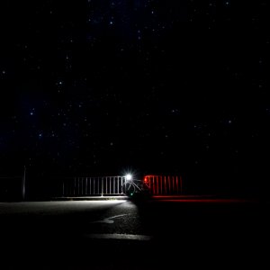 Bicycle And Night Sky photo