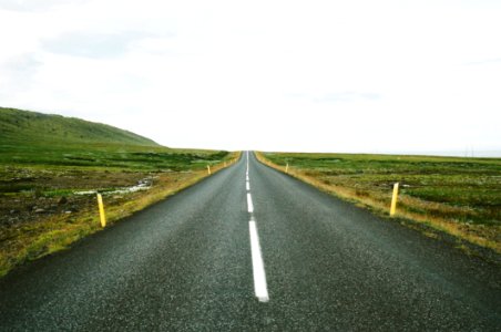 Straight Road In The Countryside