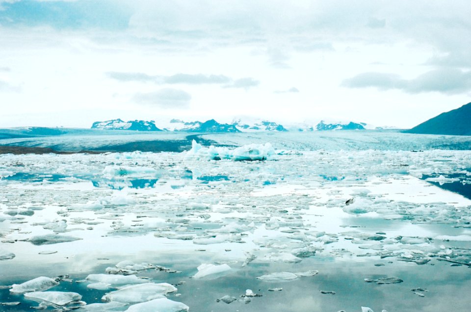Thawing Glacier In Iceland