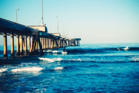 Waves Hitting Ashore photo