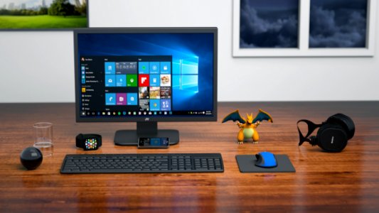 Computer Monitor On Table