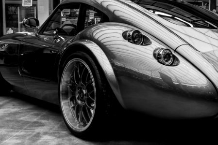 Grayscale Photography Of Tvr Tuscani