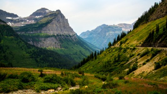 Green And Gray Mountain