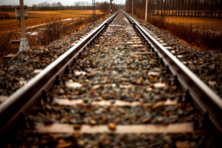 Close Up Of Railroad photo