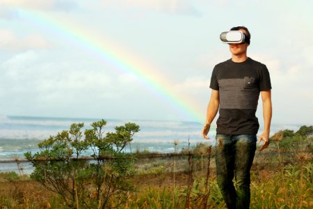 Man With VR Headset photo