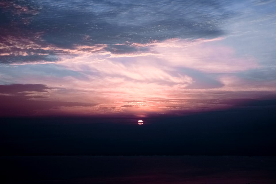Cloudy Sky During Sunset
