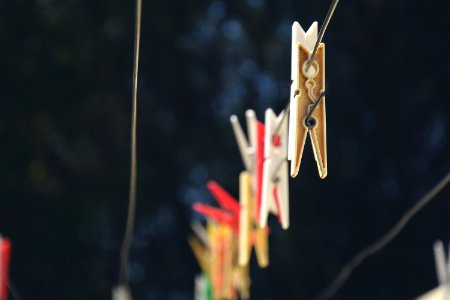 Clothes Pins On Line photo