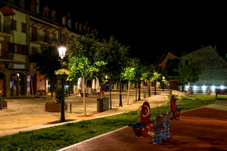 Empty Seesaw During Nighttime