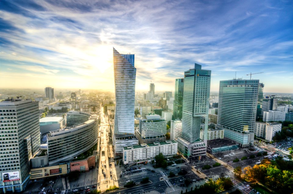 Panorama Of Warsaw City Center photo