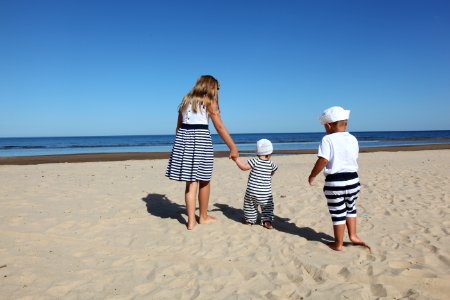 Child Wearing White Crew Neck Shirt photo