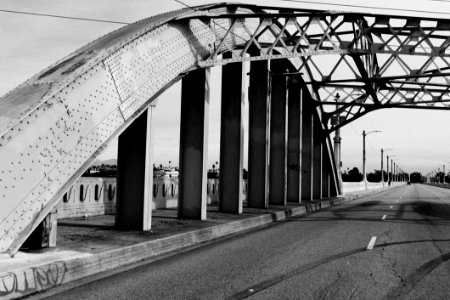Bridge With Arched Metal Structure