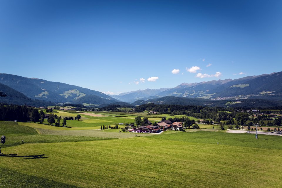 Green Grass Field Under Blue Sky photo