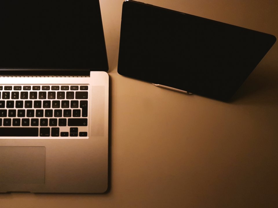 Black And Silver Laptop Computer photo