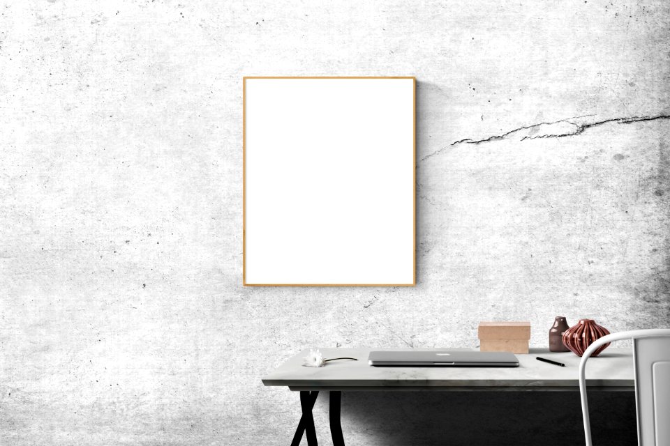 Blank Frame Above Table