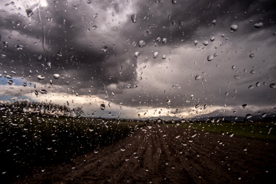 Rain Drops On Window