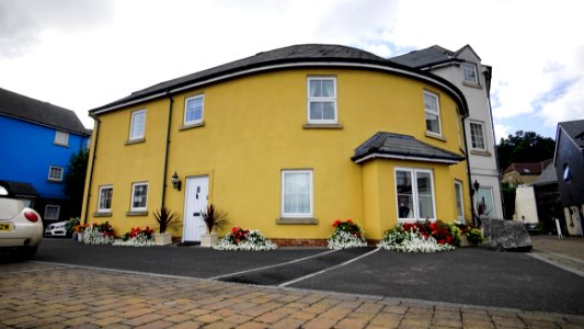 Yellow House In Town