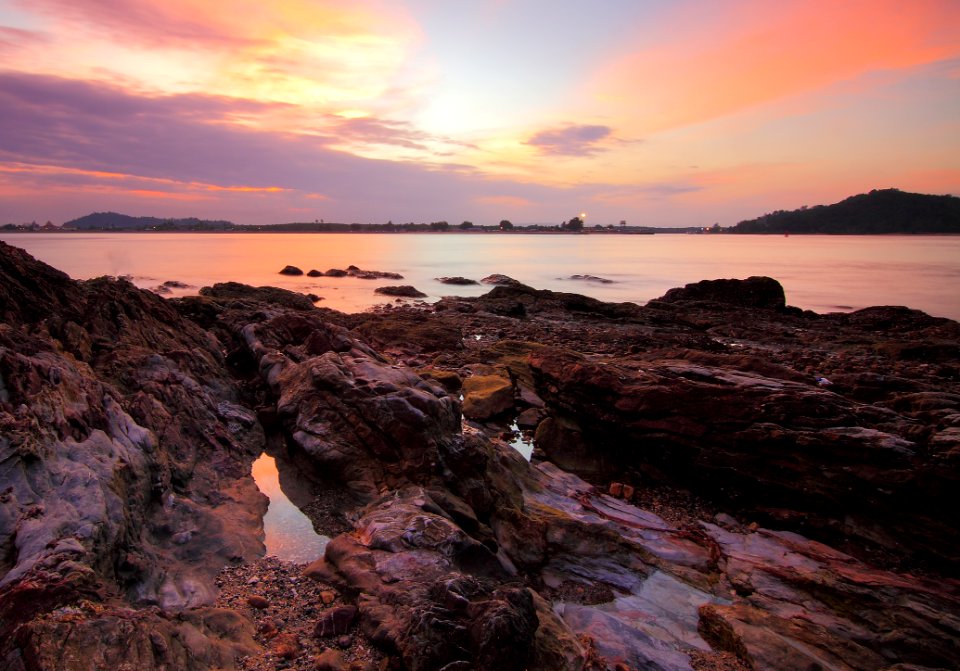 Rocky Coastline At Dawn photo