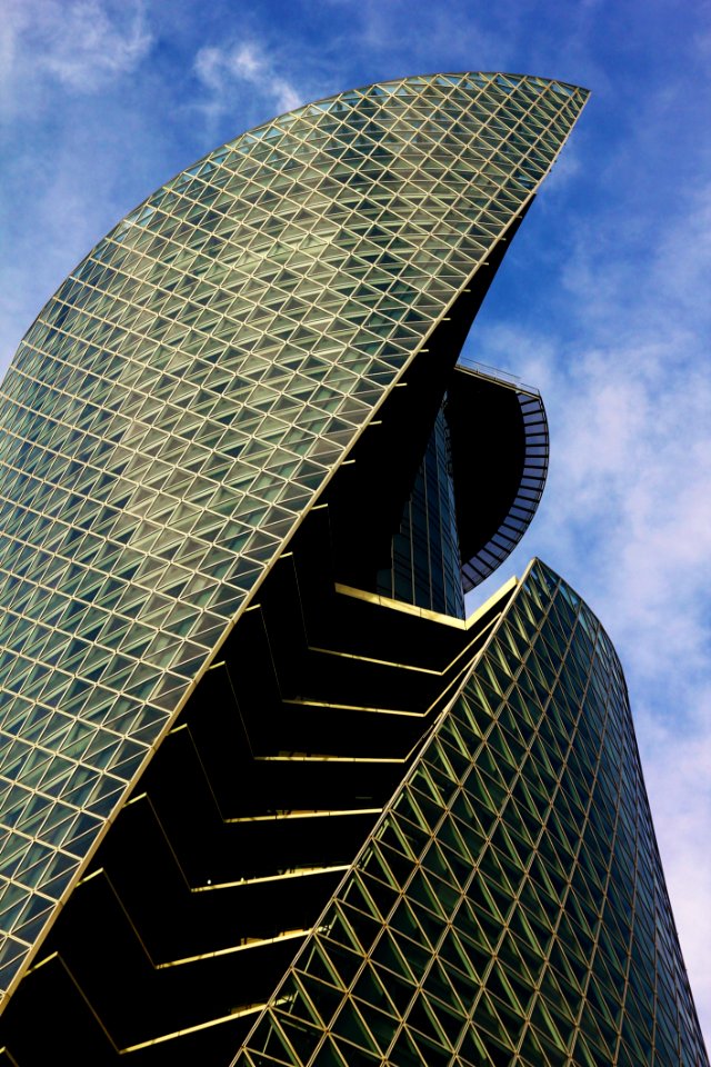Green Tower Under Blue And White Cloud Sky