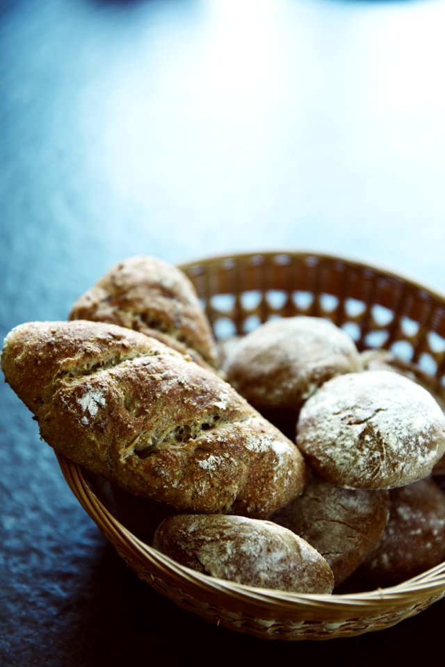 Brown Bread On Brown Woven Basket