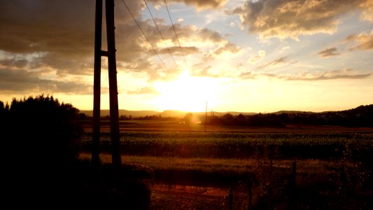 Green Field Landscape Photo During Sunrise photo