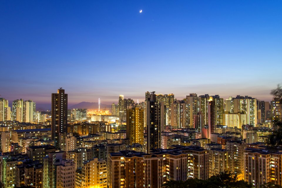 Aerial Photography Off High Rise Building During Nighttime photo