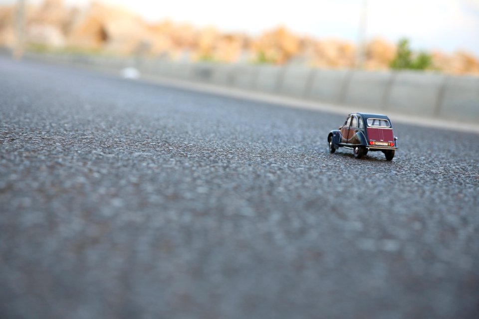 Citroen Toy On Roadway