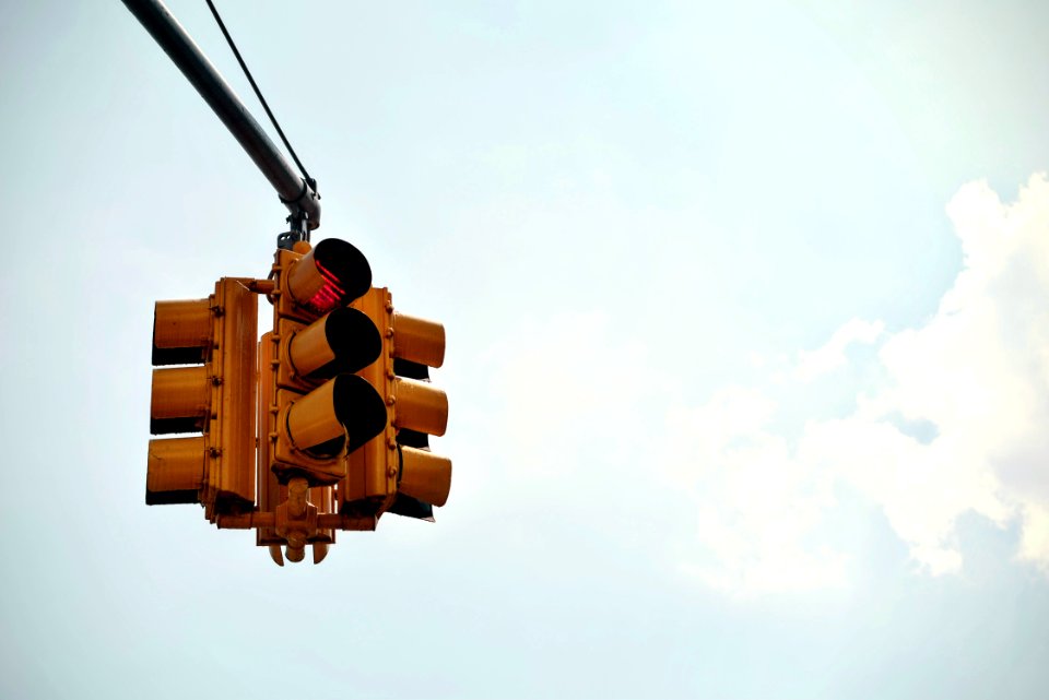 Traffic Light Under Blue Sky