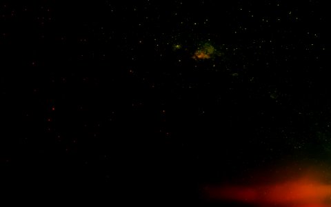 Milky Way In Night Sky