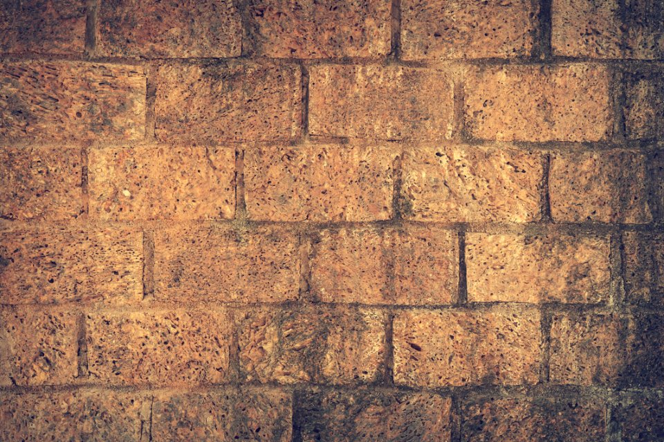 Brown And Black Brick Wall Close Up Shot Photography