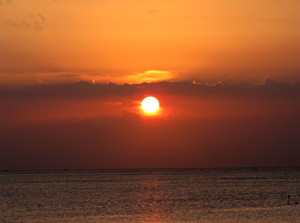 Sunset indonesia beach