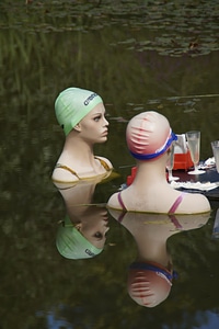 Pond lake swim cap
