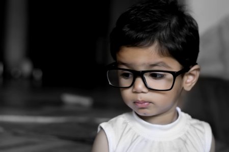 Young Girl With Glasses photo
