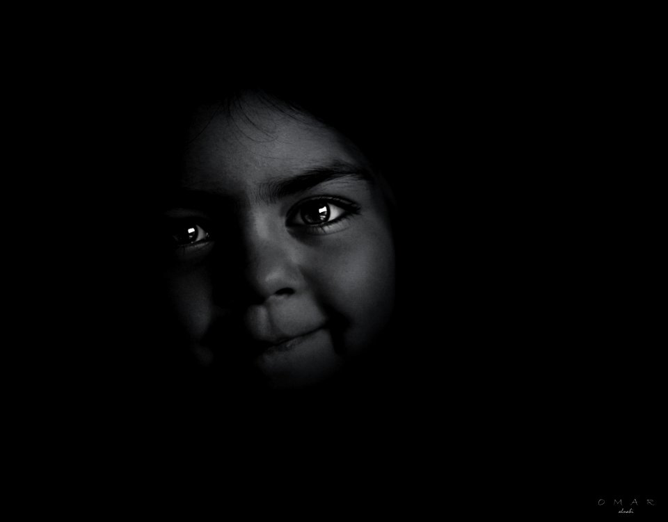 Studio Portrait Of Child
