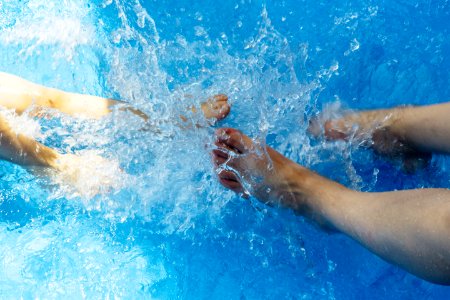 2 Person Playing Water