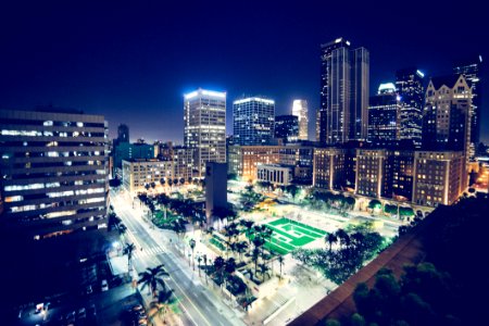 Modern City Night Scene