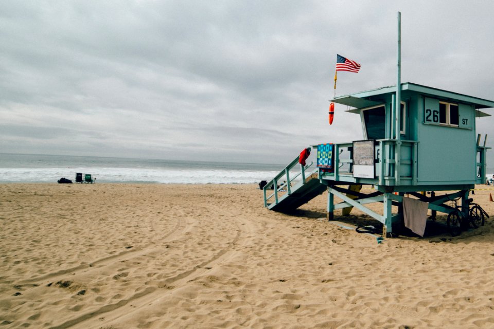 Lifeguard Shack On Beach