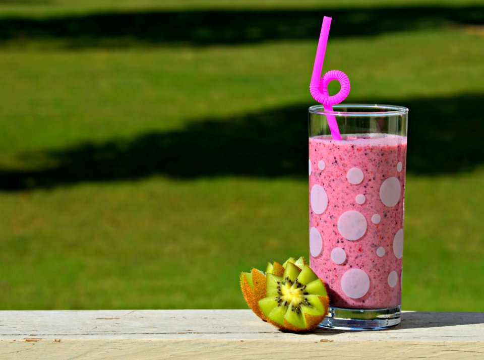 Fruit Drink On Railing