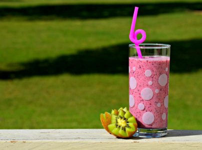 Fruit Drink On Railing