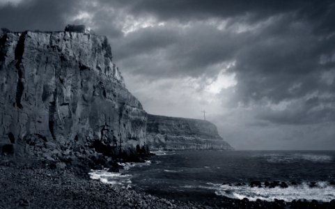 Cliff Over Rocky Beach