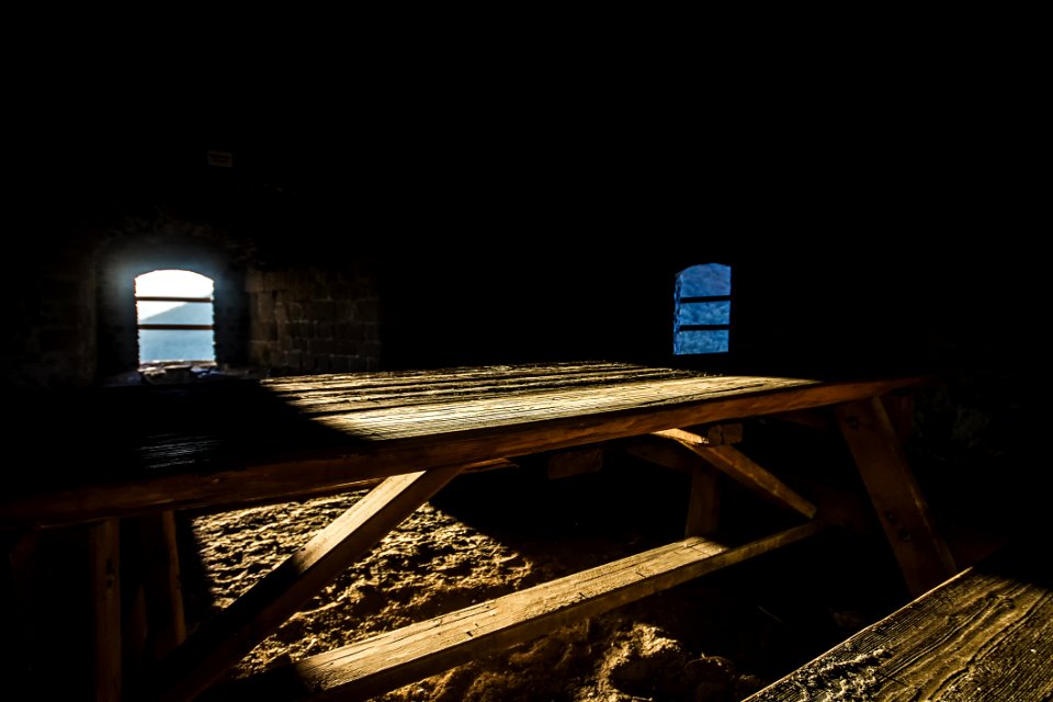 Brown Wooden Picnic Table